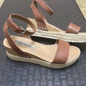 Steve Madden espadrille wedged sandals